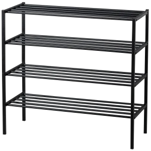 Ferro schoenenrek stapel van 2 metaal zwart