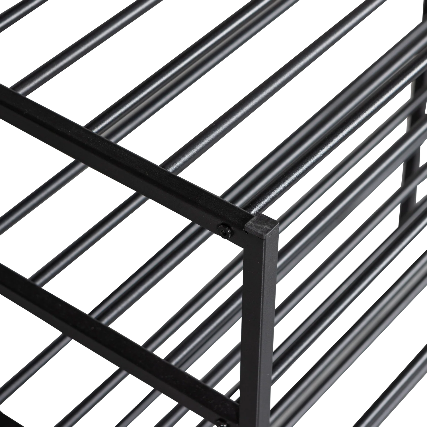 Ferro schoenenrek stapel van 3 metaal zwart - Afbeelding 7