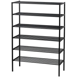 Ferro schoenenrek stapel van 3 metaal zwart