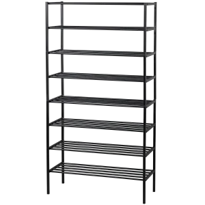 Ferro schoenenrek stapel van 4 metaal zwart