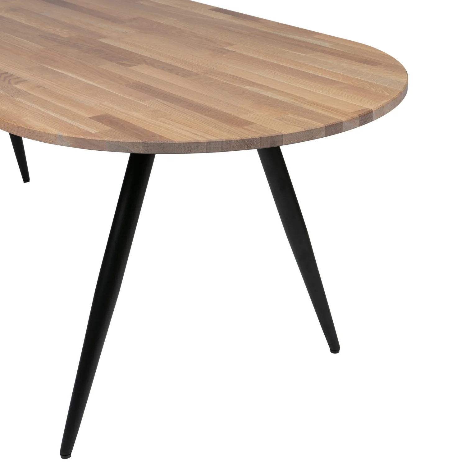 Tablo tafelblad ovaal eiken olie grijs - Afbeelding 4