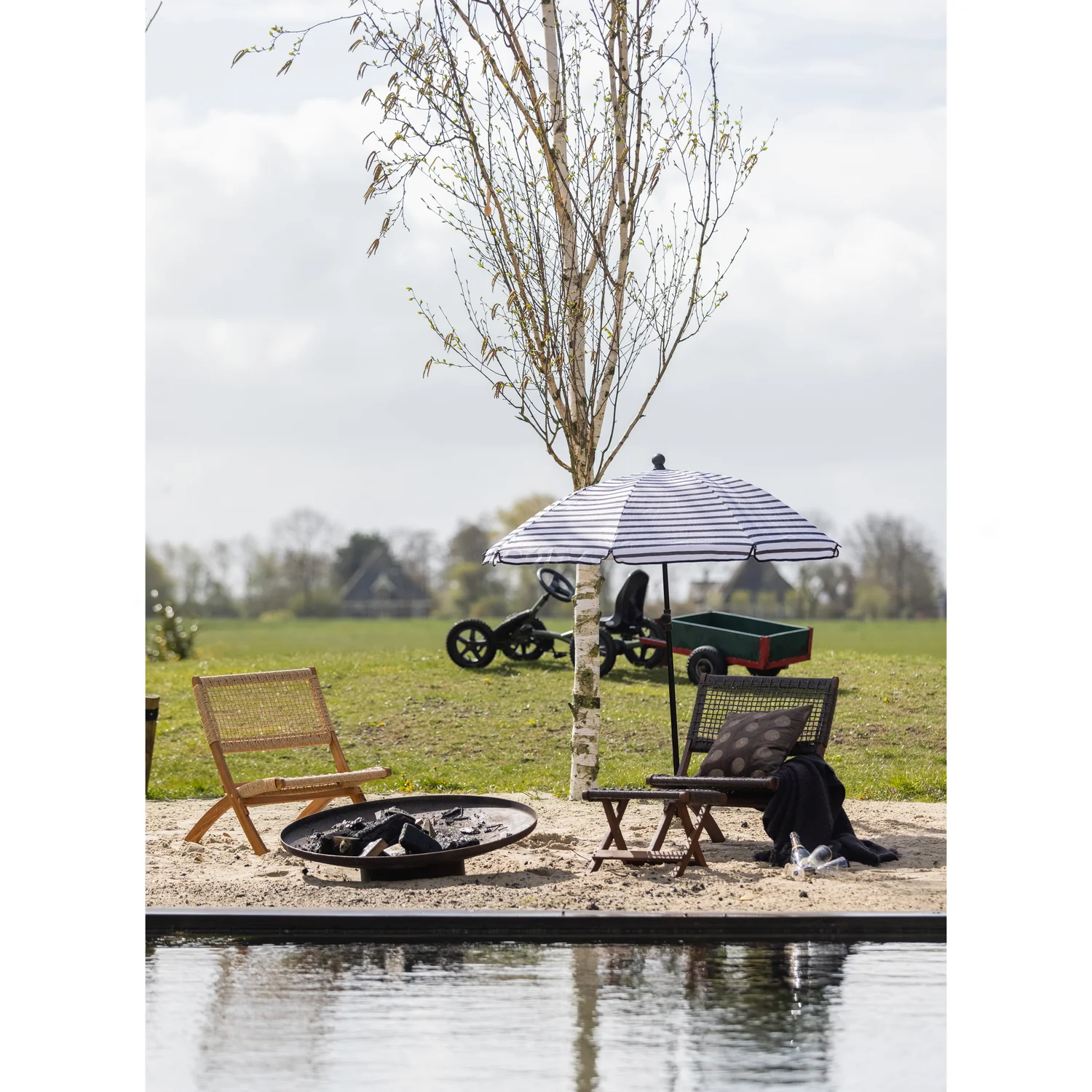 Lois klapstoel tuin hout naturel - Afbeelding 5