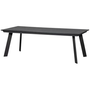 Veerle tuintafel aluminium/polywood antraciet 220x100 cm