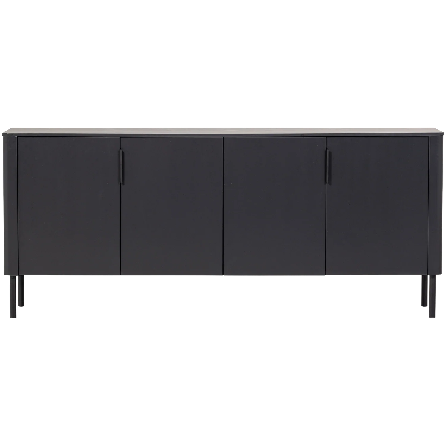 Gunnar dressoir 200 cm grenen matzwart - Afbeelding 3