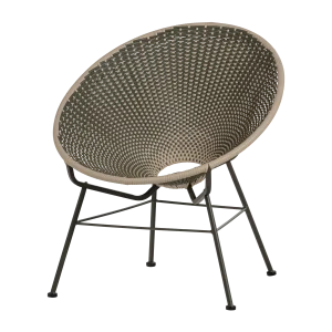 Kazoun tuin loungestoel wicker groen