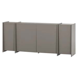 Brock dressoir 200 cm essen fineer warmgrijs