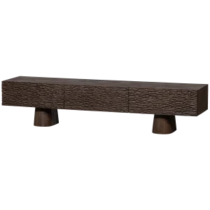 Crumble Carved tv meubel mango hout walnoot