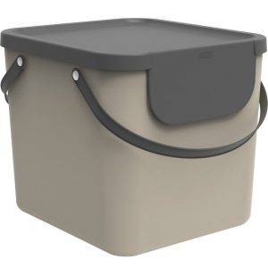 Rotho ALBULA Afvalscheider 38.8×35.5×33.9 cm 40L Cappuccino